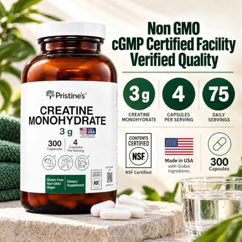 PRISTINE'S NSF Certified Creatine Capsules