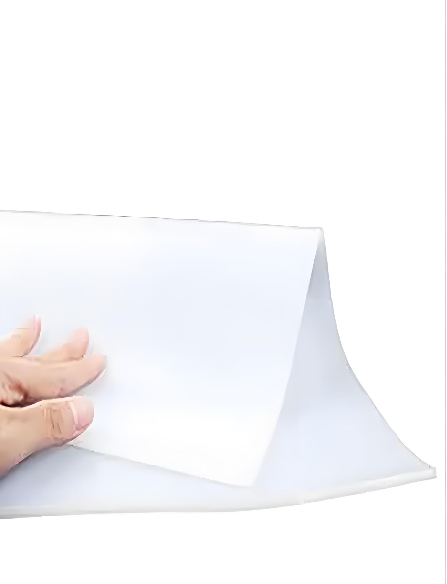 Odporne na wysokie temperatury przezroczyste maty silikonowe – antypoślizgowa, wodoodporna, amortyzująca guma (grubość 3 mm, 500 x 500 mm), bez zapachu, do kuchni i rzemiosła