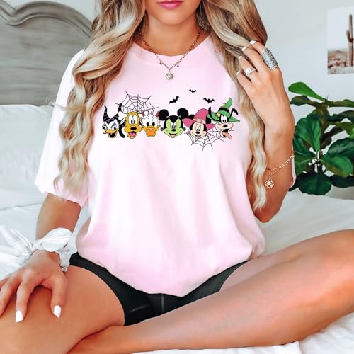 Halloween Disneyland Magical Kingdom Shirt, Halloween Cartoon Characters Tee, Comfort Colors Fall Season Shirt, Family Halloween Disneyworld Trip T-shirt, Halloween Vacation Gift Keepsake, Trick or Treat Tshirt4