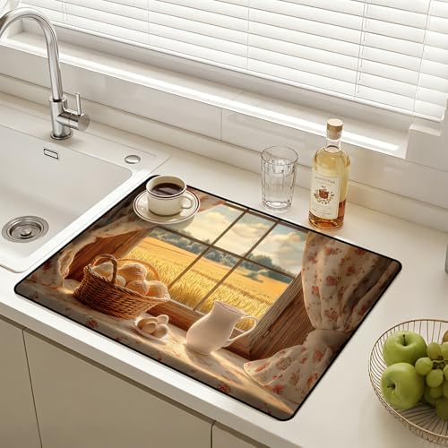 Image of Versatile Stove Guard Mat for Electric Stoves - All-in-One Heat-Resistant Protector Mat, Non-Slip Kitchen Counter Mat 28''x20''