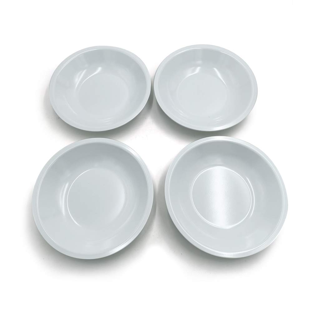 MCM service Piatto Fondo in Pura Melamina Ø cm 21 Made in Italy Set da 4