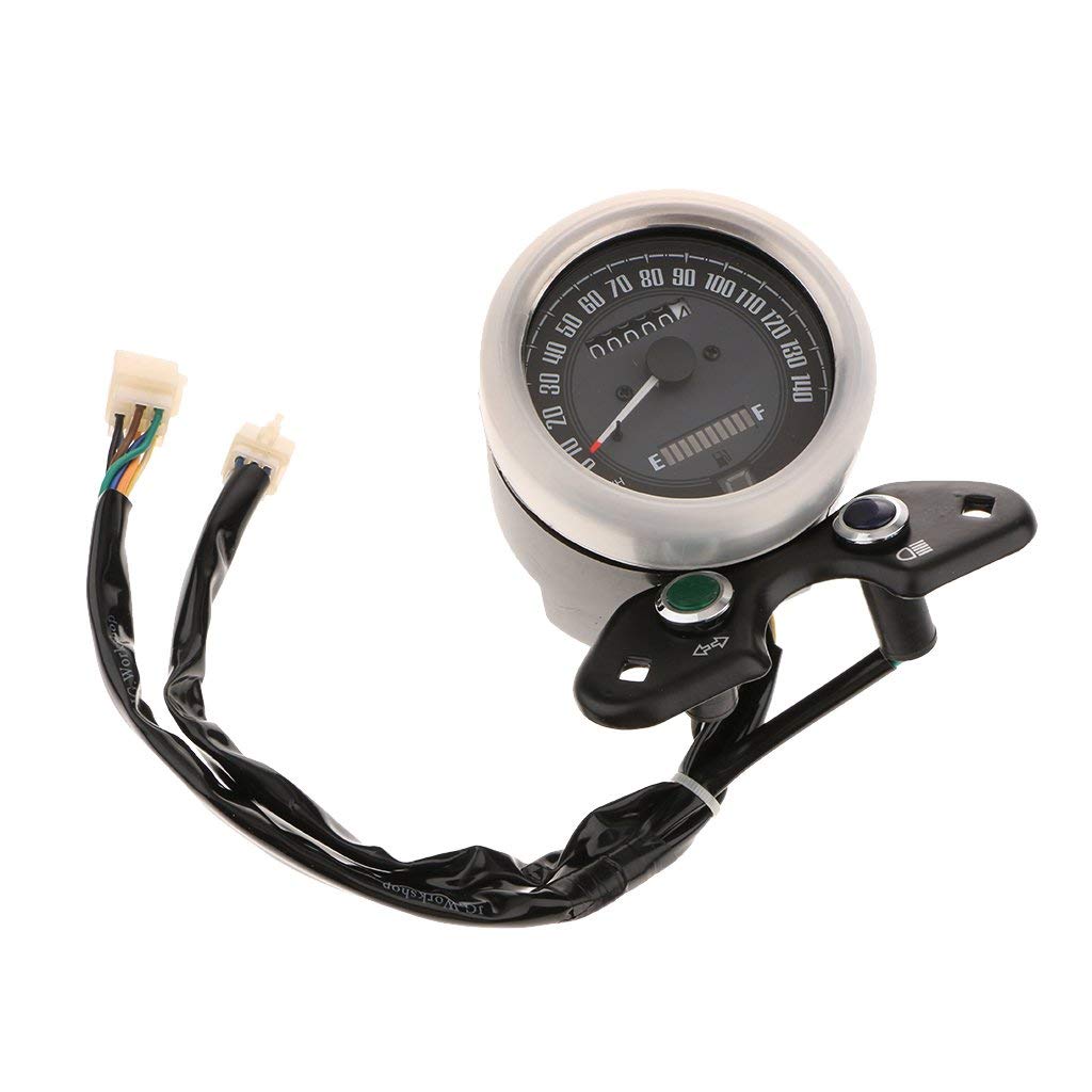 Compteur Kilométrique de Moto Numérique Tachymètre Protection Cout-Circuit Pour Coureur de Café de Cg125