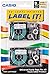Casio XR-9X2S, 1/4"(9mm) Labelling Tape, Black on Clear, Pack of 2