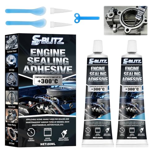 StinkBlitz Pate A Joint Moteur Haute Temperature, Mastic d'étanchéité pour Moteur, Pâte à Joint Moteur,Silicone Noir Haute Adapté au Scellement,Joints...