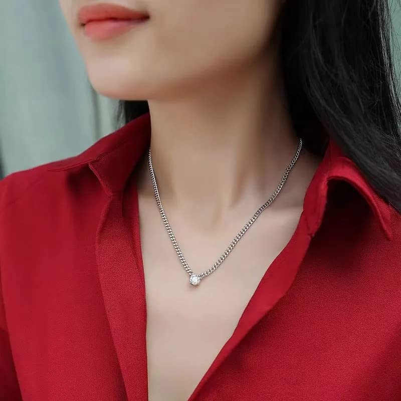Collier moissanite brillant S925 pour sublimer vos tenues