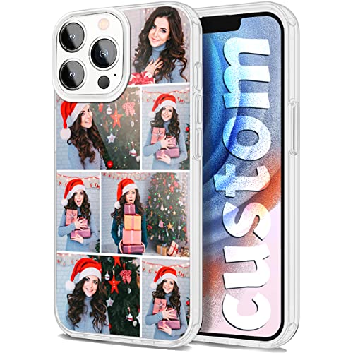 Personalized Multiple Pictures/Photos Customized Gift Custom Phone Case for iPhone 17 16 15 14 13 Pro Max Mini 12 11 Galaxy S25 S24 S23 S22 S21 S20 FE Ultra Plus A16 A15 A14 A54 Moto Pixel Clear