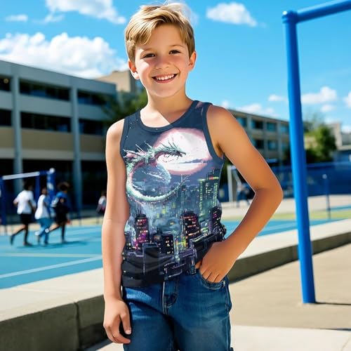 Tank Tops for Boys Casual Stylish Sleeveless Shirt Kids Lightweight Comfy Summer Basic Soft Workout Outfits4