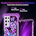Miqala for Galaxy S21 Ultra 5G Case,Glow in The Dark Three Layer Heavy Duty Shockproof Full Body Protection Hard Plastic Bumper+Soft Silicone Case for Samsung Galaxy S21 Ultra 6.8 inch,Dark