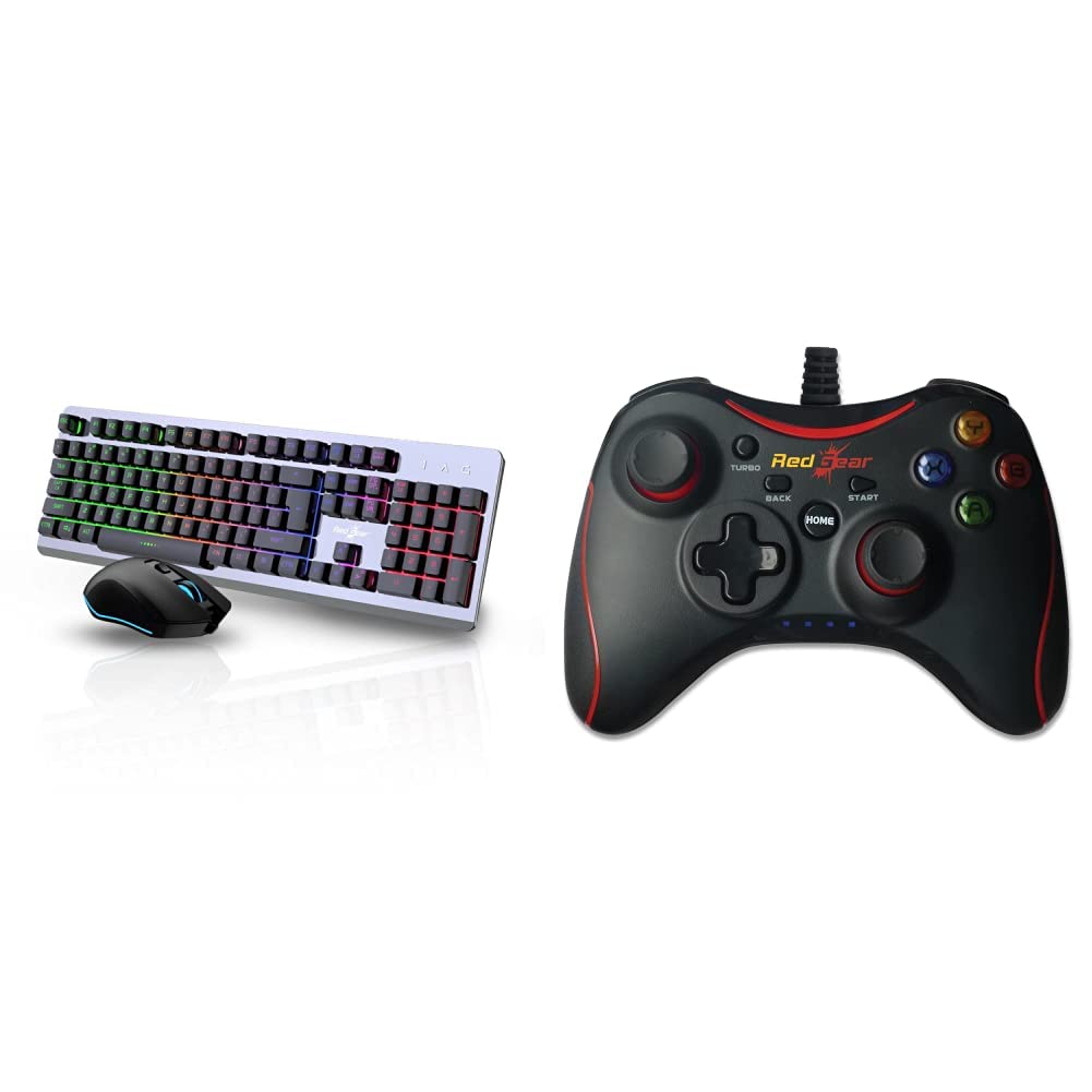 Amazon.in Buy Redgear GC100 KeyboardMouse Combo with 3 Mixed LEDs