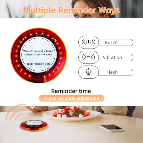 Restaurant Pager System Pagers for Restaurants 24 Coaster Pagers and Beepers with Vibration Flashing Buzzer Queue Wireless Calling System for Food Truck Church Nursery Coffee Shop Bar
