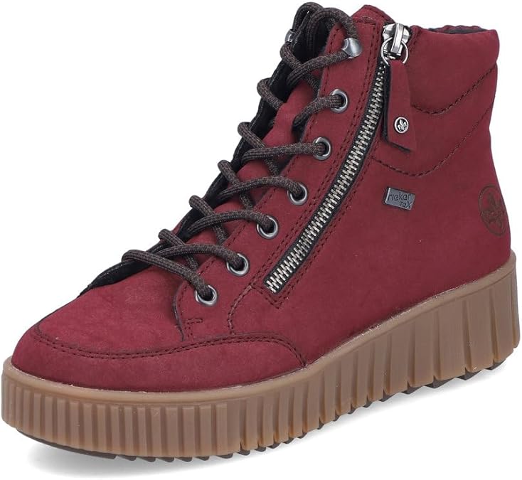 Rieker Damen Stiefeletten Y6104 - Wasserabweisende Schnürstiefel