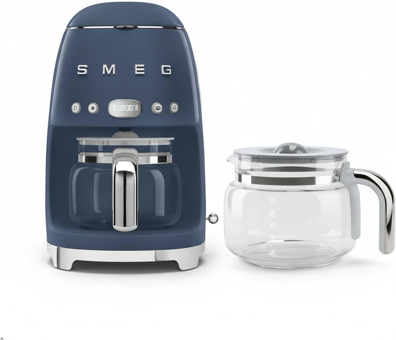 Smeg 50's Retro Drip Coffee Maker with Extra Glass Carafe (Cream)