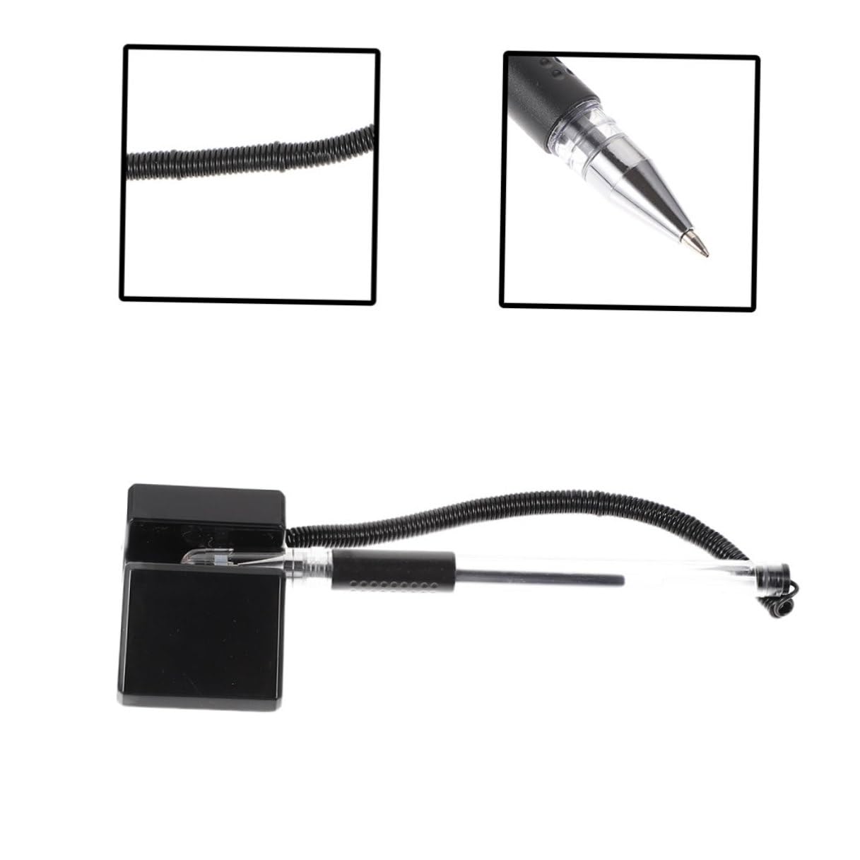 TEHAUX 20 Stylos Gel à Bille pour Bureau Encre Noire, Accessoires de Bureau Multifonctions pour Professionnels et Étudiants, pour Signature