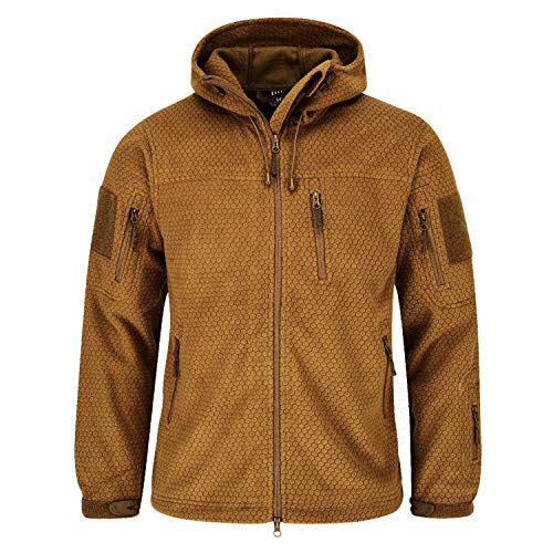 Veste tactique hexagonale polaire légère chaude nid d'abeille coupe-vent