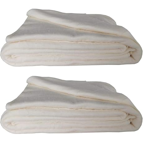 Premium Natural Cotton Batting for Quilting and Sewing Projects (2PCS 36x45 Inches)