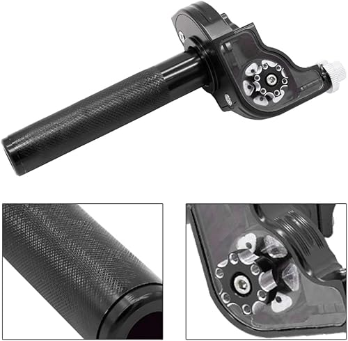 Miniatura 2 de Manguitos de manillar de 78 pulgadas, manguito de tubo del acelerador, abrazadera giratoria de aluminio CNC, universal, compatible con CRF50 70 110