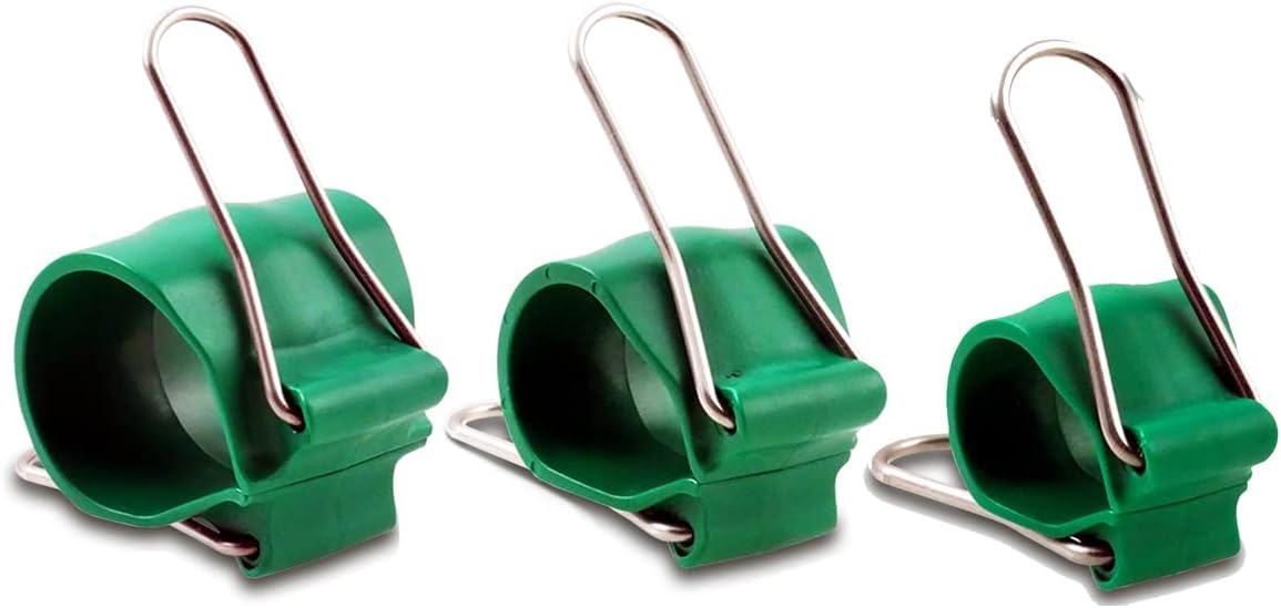 Reusable Garden & Cable Clips – Indoor/Outdoor Clamp Holders for Plants, Cords, Wires, String Lights, Trellis & Décor, Multi-Size 18 Pack (6 Small, 6 Medium, 6 Large)