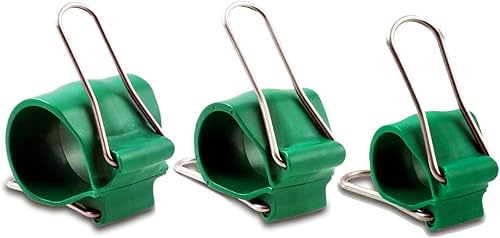 Miniatura 9 de Clips de organización de cables, reutilizables, versátiles para tiras de luces y decoración al aire libre, paquete de 12 unidades verdes (4