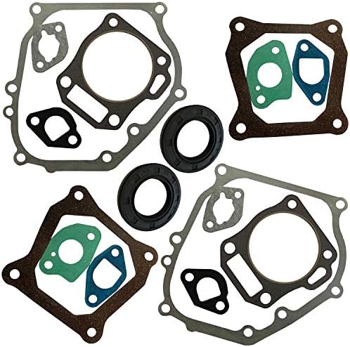 2 Set GX160 Cylinder Head Exhaust Muffler Full Gaskets Crankcase Oil Seal for GX200 5.5hp 6.5hp Engine