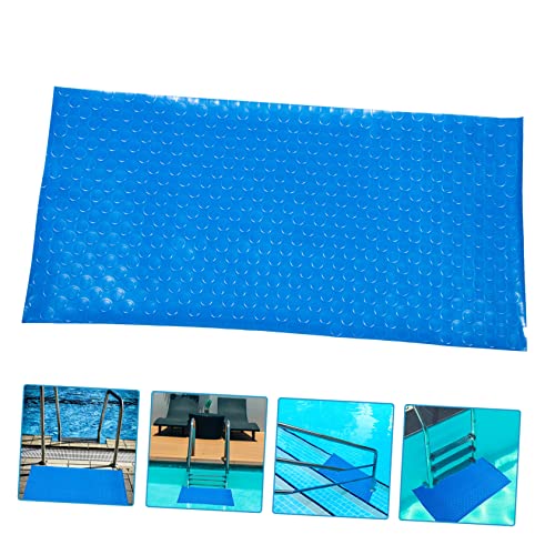 Alfombrilla antideslizante para escalera de piscina azul miniatura 5