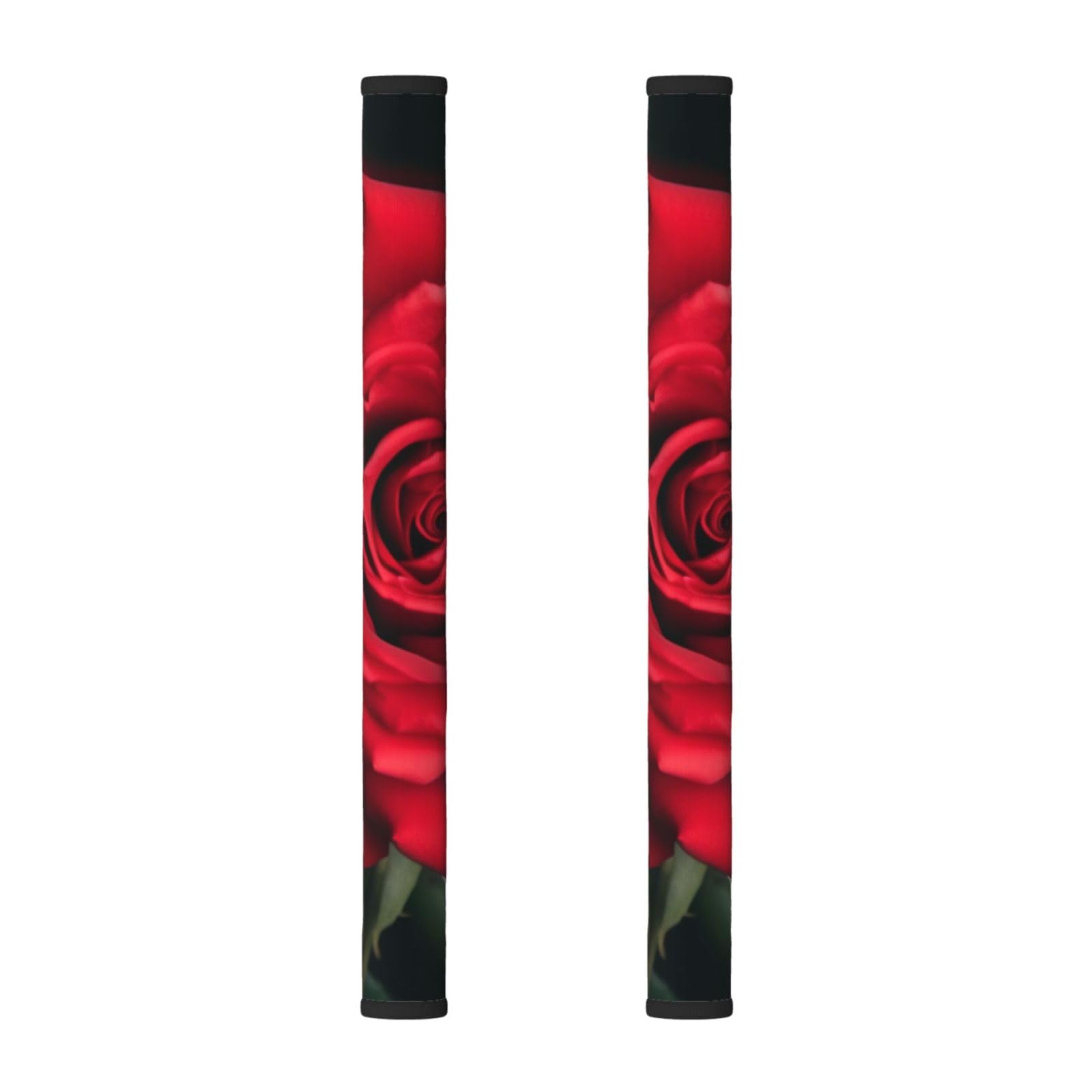 VGFJHNDF Refrigerator Door Handle Covers 2-Pack, Red Rose Printed Protect and Decorate for Fridge Ovens Dishwashers