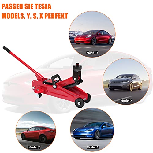 Aigreat Jack Pad für Tesla Model 3/Y/S/X, Tesla Jack Gummipad für Bodenheber, Adapterwerkzeug für Hebepads, Tesla Jack Pad Ständer schützt Batterie und Chassis, Zubehör