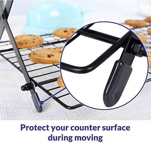 Geesta 2/3/4-Tier Upgraded Collapsible Cooling Rack with Adjustable 3 Setting Design Stackable Roasting Cooking Drying Wire Cooling Rack for Cookies Baking Gifts for Women by Geesta - Image 4