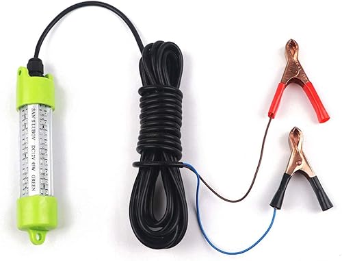 Luces LED sumergibles de pesca, 12 V, IP68, impermeable, para exteriores, muelle subacuático, luz de pesca nocturna, señuelo buscador de cebos,