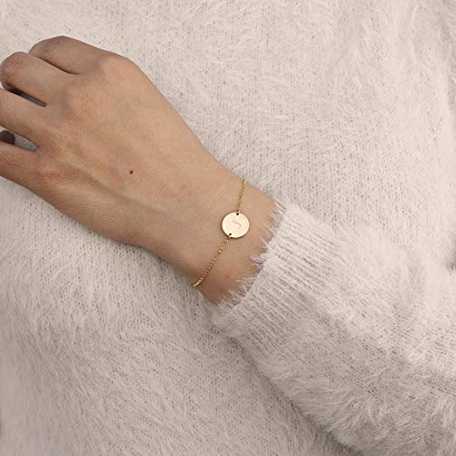 A-Z Initial Bracelet 26 Alphabet Letter Bracelet Anklets Gold Initial Bracelets for Women Girls Friendship Jewelry Gifts3