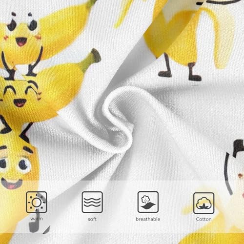 Funny Dancing Bananas White Kids Underwear Girls, Toddler Girl Briefs, Cotton Girls Underwear, 2–8 Years3