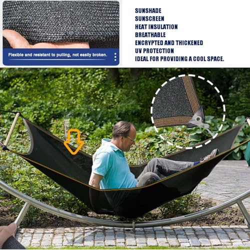 Filet d'ombrage extérieur d'été rectangulaire personnalisable pour terrasse - 5