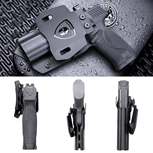 Warriorland M&P M2.0 Holster Owb Kydex Made Fit: S&W M&P M2.0 9Mm / .40 3.6 Inch / 4 Inch / 4.25 Inch Pistol, Outside Waistband 1.75 Inch Paddle Holster thumb #2