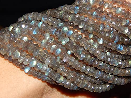 Labradorite naturelle en perles facettées pour illuminer vos tenues d'été