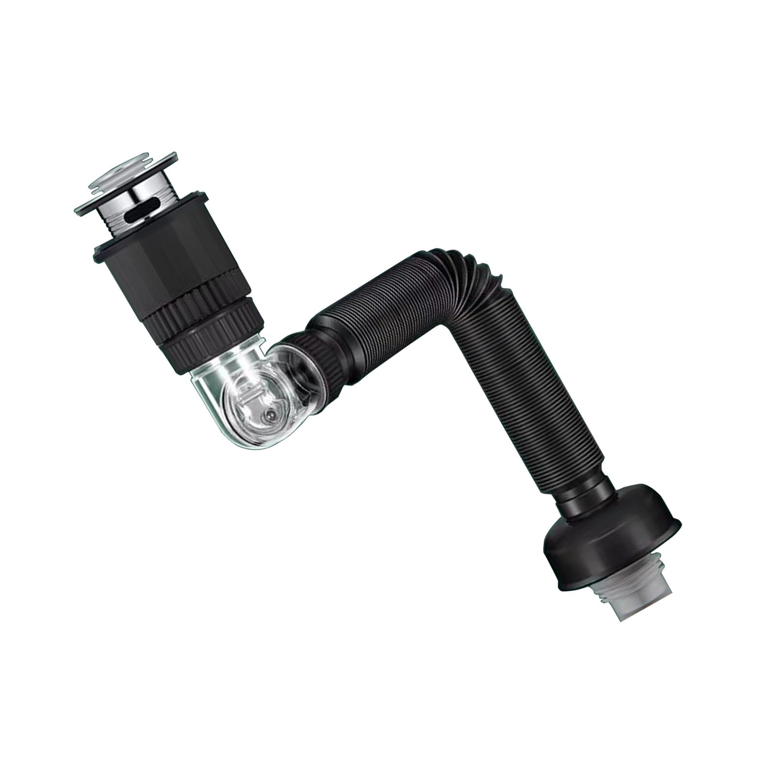Multifunction ABS Not Drain Pipe with Rotating Feature Drainage Solution for Household & Commercial Bathroom Sinks Rotating Drain Pipe