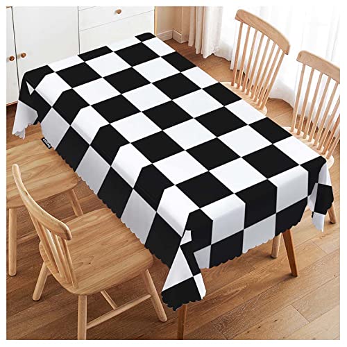 Nappe de table réutilisable 137x183cm et décoration géométrique salle à manger