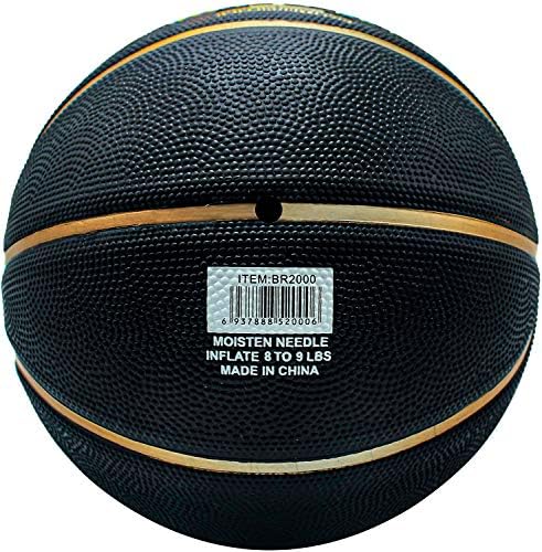 Senston Basketball Size 7 with Pump Indoor Outdoor Rubber Basketball for Kids & Mens, Street Basketball Ball