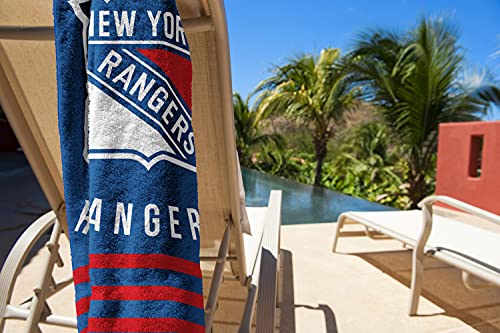 NORTHWEST NHL New York Rangers Beach Towel, 30" x 60", Stripes