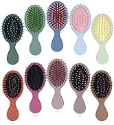 20 Pieces Mini Wet Hair Brush Travel Detangling Brush Soft Bristles Wet Dry Hair Brush Kids Hair ...