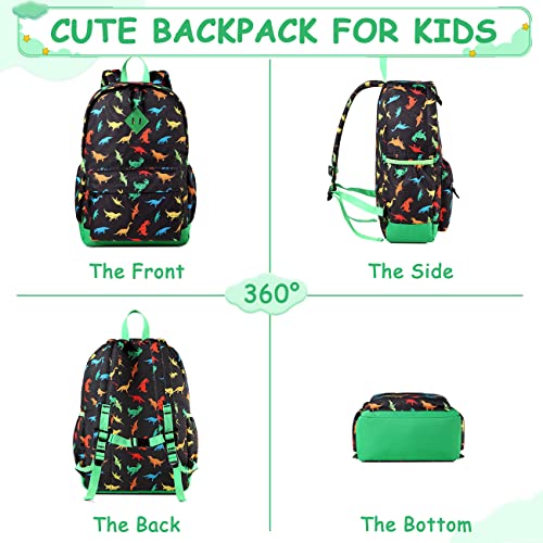 Miniatura 5 de Vaschy Mochila Niño, Mochila Escolar Primaria Mochila Infantil 4-6 Años Mochila Dinosaurio Mochila Chica Ajustar Carpeta A4 Con Bolsillos Laterales Y Correa En Pecho