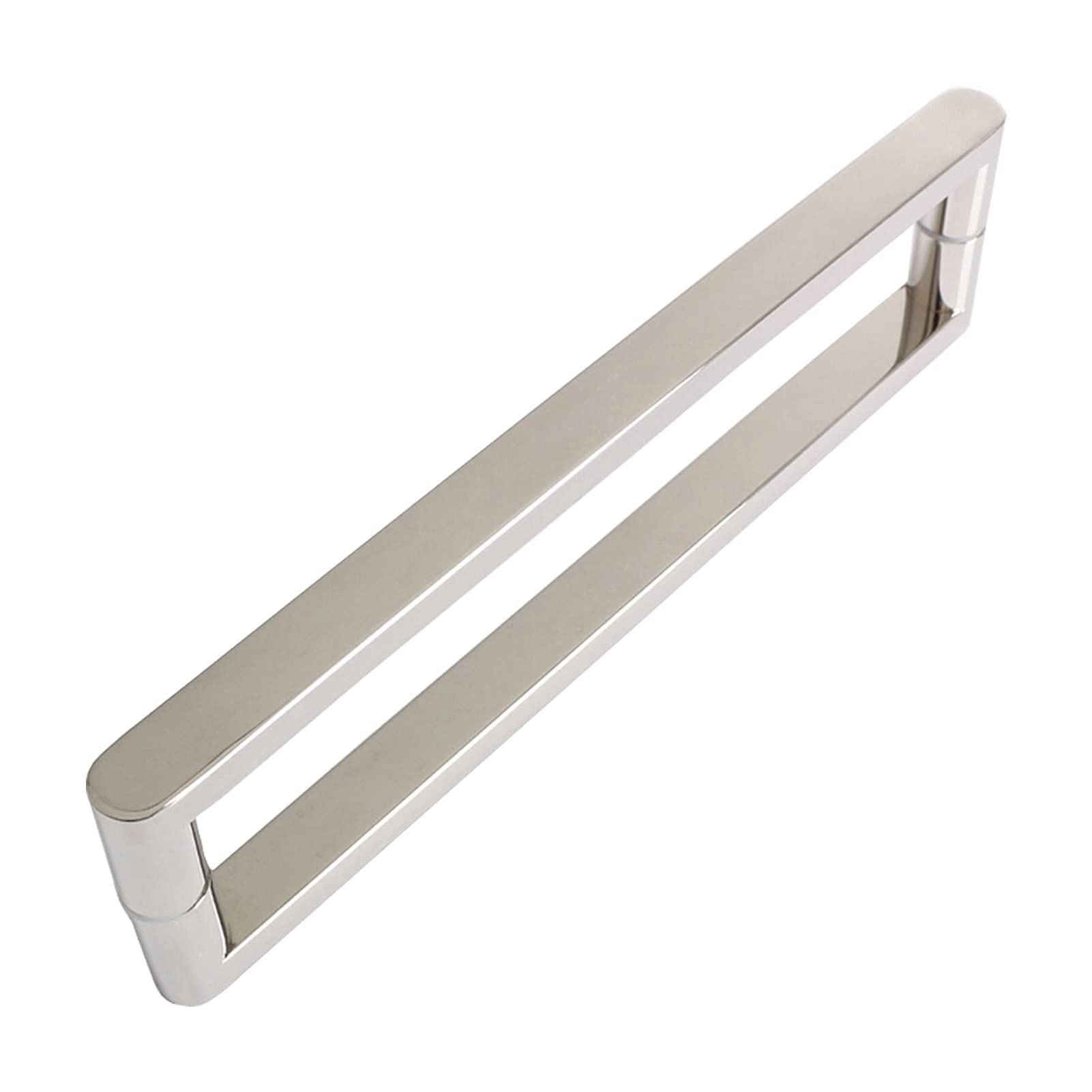 BHGFYXBS Silver 304 Stainless Steel Home Shower Room Push-Pull Door Handle,Full Polished Stainless Steel Finish Sliding Door Handle Hole To Hole 300Mm/400Mm/440Mm,440Mm,440mm