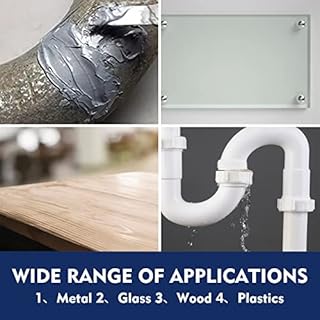 Teenanseen Professional Grade Metal Glue, 2Pcs Heavy Duty for Metal, Ceramics & Plastics, High-Temperature Heat Resistant Epoxy Glue for Welding Aluminum, Steel & DIY Craft