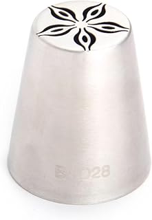 Large Flower Bouquet Tip Russian Piping Nozzle One-Piece Stainless Steel Baking Tool for Small Buttercream Blooms