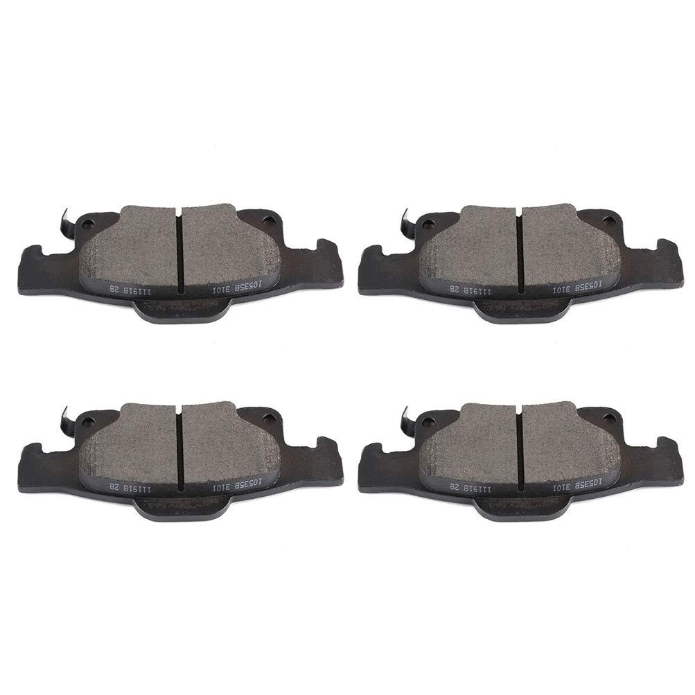 cciyu D1498 Ceramic Rear Brake Pad Set Fit For 2011-2018 For Dodge For Durango,2011-2019 For Jeep Grand For Cherokee