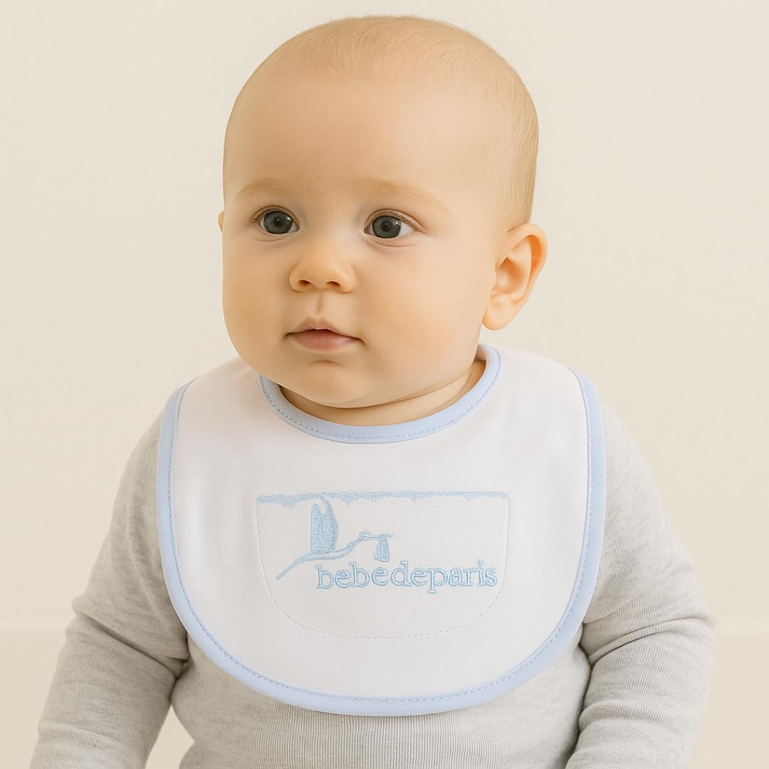Tarta de Pañales Osito Motero | Regalos para Bebes Recien Nacidos Ideal para Baby Shower | 30 Pañales Ecológicos Sostenibles y Biodegradables | Talla 2 de 5 a 8 kg (Azul) | BebeDeParis