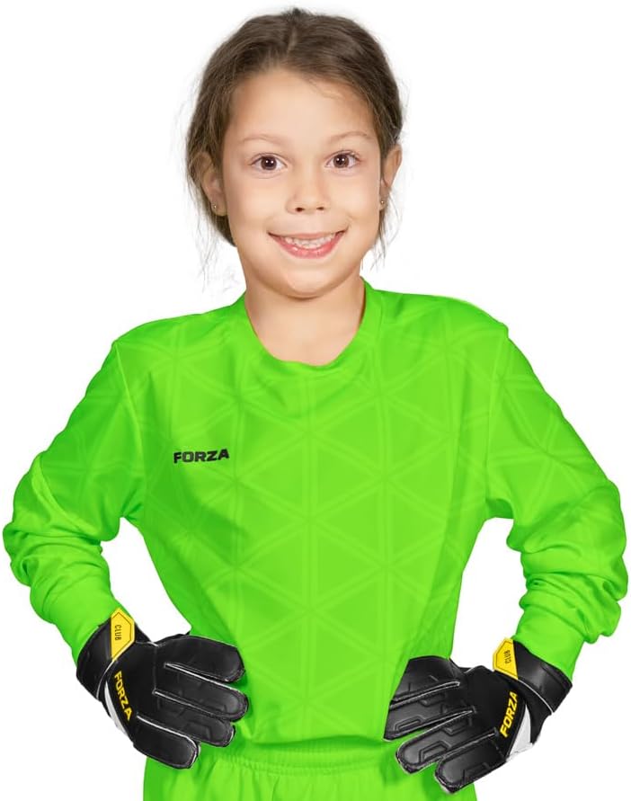 FORZA Kids' Long Sleeve Goalkeeper Jersey – Lightweight, Professional Fit for Boys and Girls - 4 Bold Colors