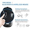 Wireless Bluetooth Mouse for Laptop, Rechargeable Mouse 2.4G USB Optical Wireless Mouse, LED Slim Dual Mode(Bluetooth 5.0 and 2.4G) Wireless Device for Laptop, PC, Mac OS, Android, Windows Champagne