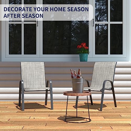 image for Amopatio Patio Chairs Set of 2, Outdoor Stackable Dining Chairs for Al