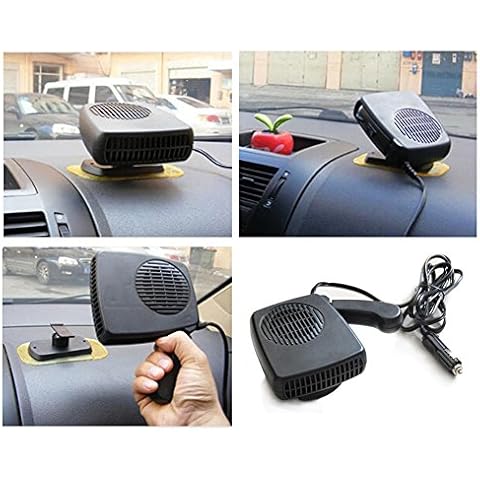Car Defroster Heater,12V 150W noise-cancelling Car Heater Windshield Defroster wiith Autos Dashboard Cigarette Plug with 150cm Cable Cover