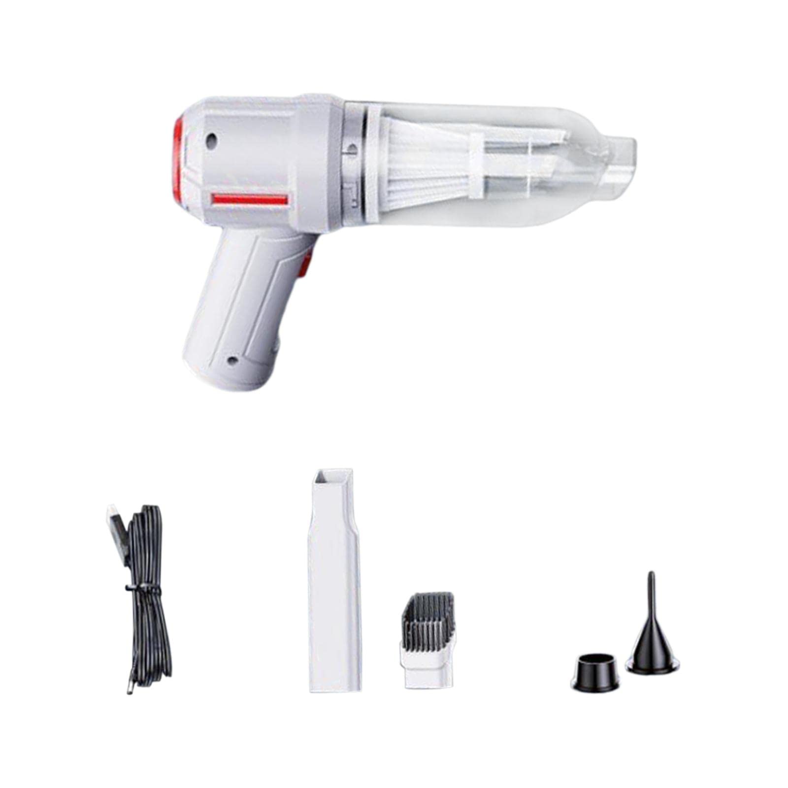 Cordless Hand Car Vacuum Cleaner USB Charging Durable White Basic-image-35
