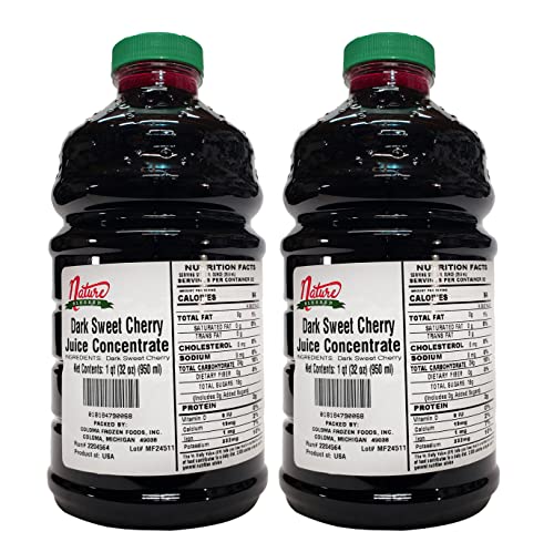 Nature Blessed 100% Pure Dark Sweet Cherry Fruit Juice Concentrate - 2 Quarts (2/32 Fl Oz Bottles), Applications: Home Wine Making, Brewing Beer, Distilling, Hard Cider, Smoothies #TOP19